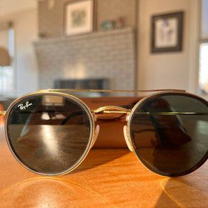 Unisex Round Metal Ray Ban Sunglasses